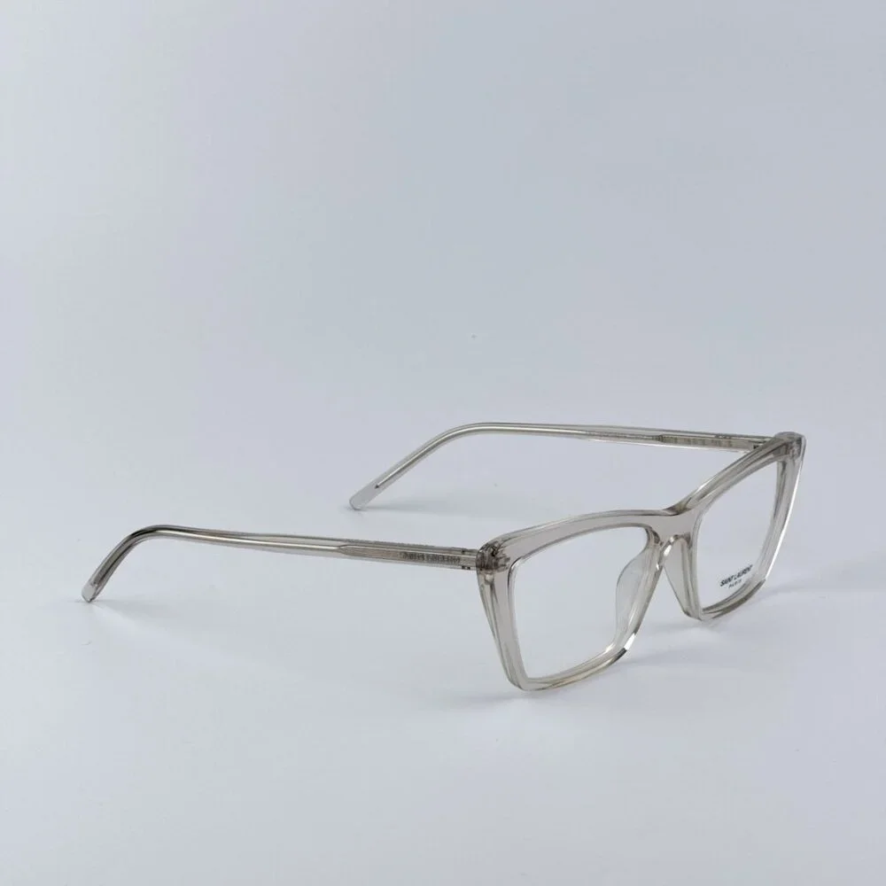 Saint Laurent Women BRAND NEW Eyeglasses Beige Cat Eye SL737 MICA THIN O04